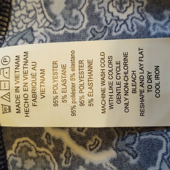 Michael Kors Women's Blue and White Smock Dress - Picture 5 of 7